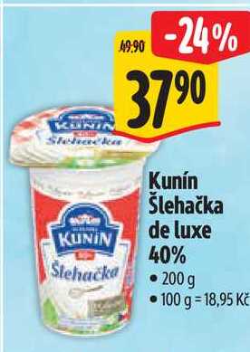 Kunín Šlehačka de luxe KUNIN 40%