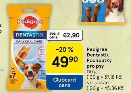 Pedigree Dentastix Pochoutky pro psy, 110 g