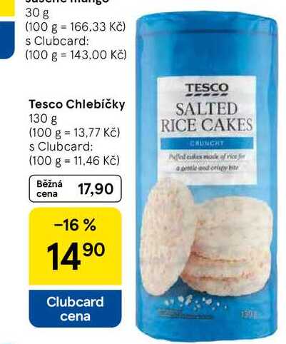 Tesco Chlebíčky, 130 g