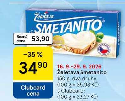 Želetava Smetanito, 150 g