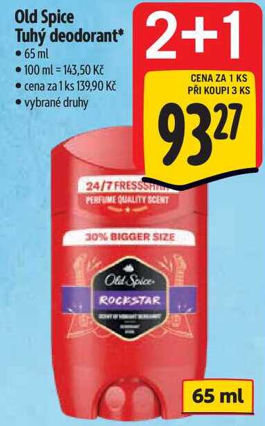 Old Spice Tuhý deodorant, 65 ml