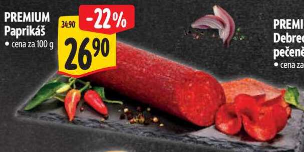 PREMIUM Paprikáš, cena za 100 g
