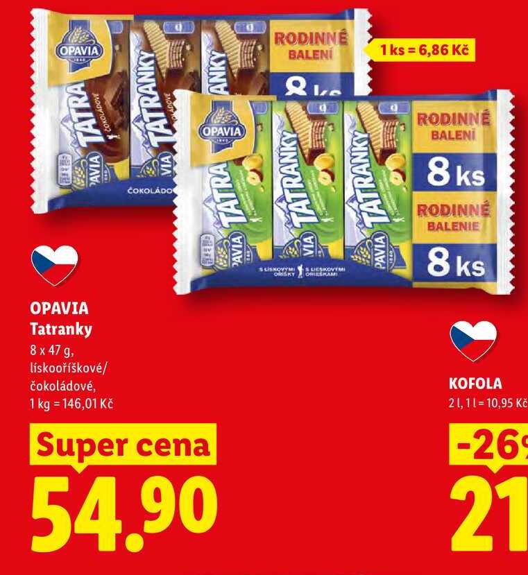 OPAVIA Tatranky, 8 x 47 g