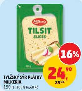 TYLŽSKÝ SÝR PLÁTKY MILKERIA, 150 g