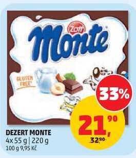 DEZERT MONTE, 4x55 g