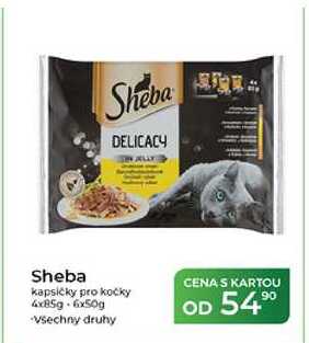 Sheba kapsičky pro kočky 4x859-6x50g