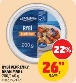 RYBÍ PEPŘENKY GRAN MARE, 200/140 g 