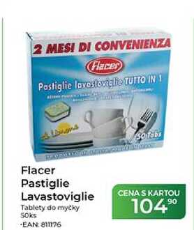 Flacer Pastiglie Lavastoviglie Tablety do myčky 50ks