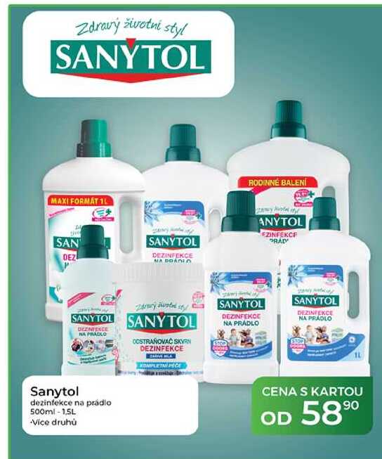 Sanytol dezinfekce na prádlo 500ml-1,5L
