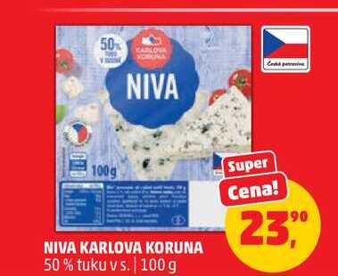 NIVA KARLOVA KORUNA 50% tuku vs., 100 g