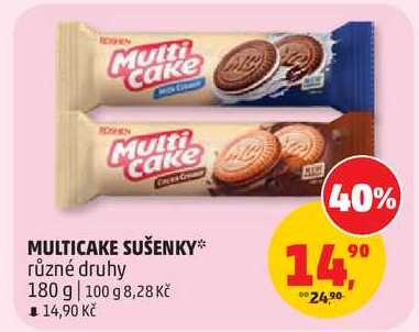 MULTICAKE SUŠENKY různé druhy, 180 g