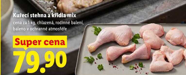 Kuřecí stehna a křídla mix, cena za 1 kg