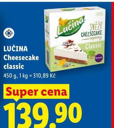 LUČINA Cheesecake classic, 450 g