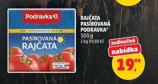 RAJČATA PASÍROVANÁ PODRAVKA, 500 g 