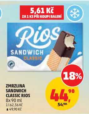 ZMRZLINA SANDWICH CLASSIC RIOS, 8x 90 ml