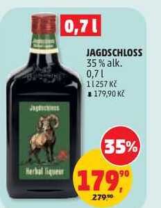 JAGDSCHLOSS 35% alk., 0,7 l
