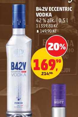 B42V ECCENTRIC VODKA 42% alk., 0,5 l v akci