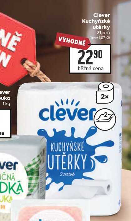 Clever Kuchyňské utěrky 21,5m 