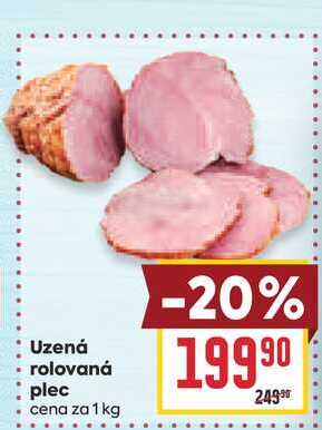 Uzená rolovaná plec cena za 1 kg