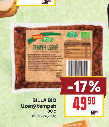 BILLA BIO Uzený tempeh 190 g