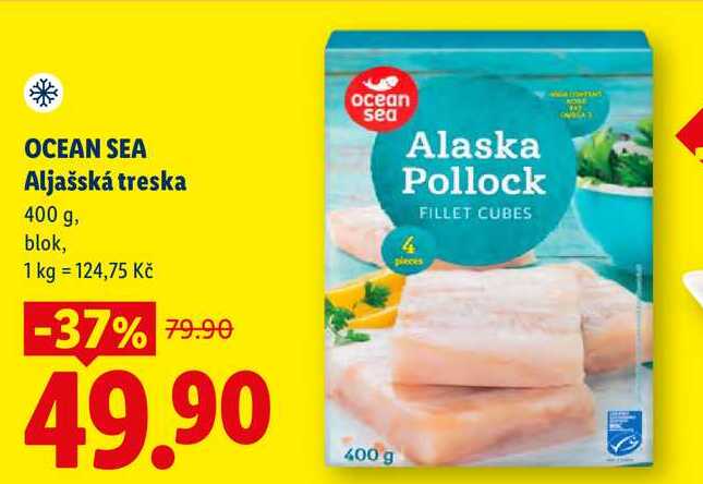 OCEAN SEA Aljašská treska, 400 g