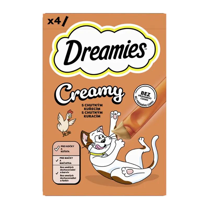 Dreamies Creamy s kuřecím 4x 10 g