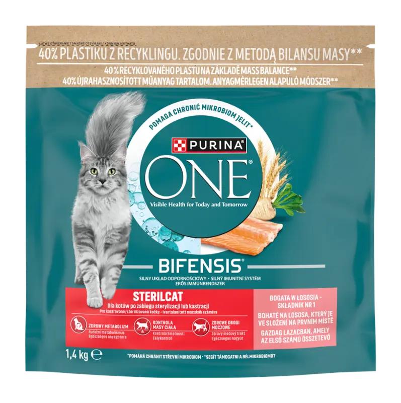 Purina One Granule pro kočky Sterilcat losos a pšenice, 1400 g