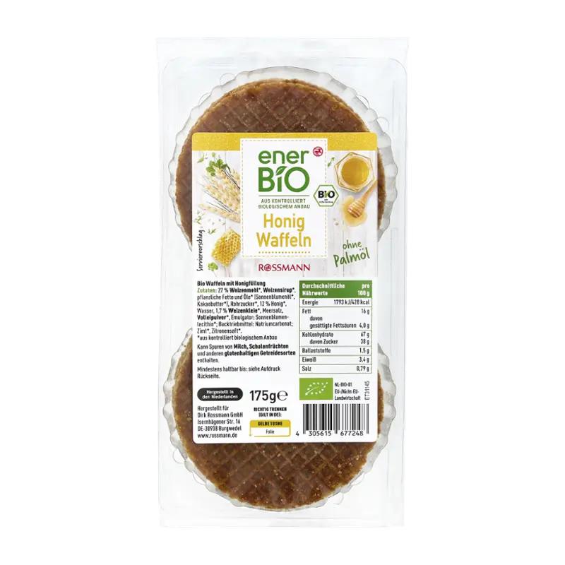 enerBiO Medové vafle, 175 g