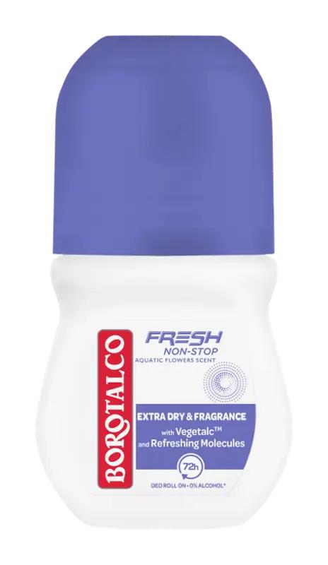 Borotalco Antiperspirant roll on Fresh Non-Stop Aquatic Flowers, 50 ml