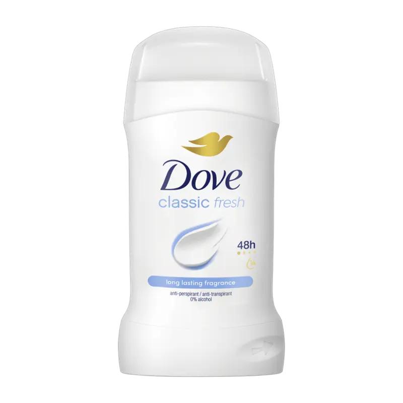 Dove Antiperspirant tuhý pro ženy Classic Fresh, 50 ml