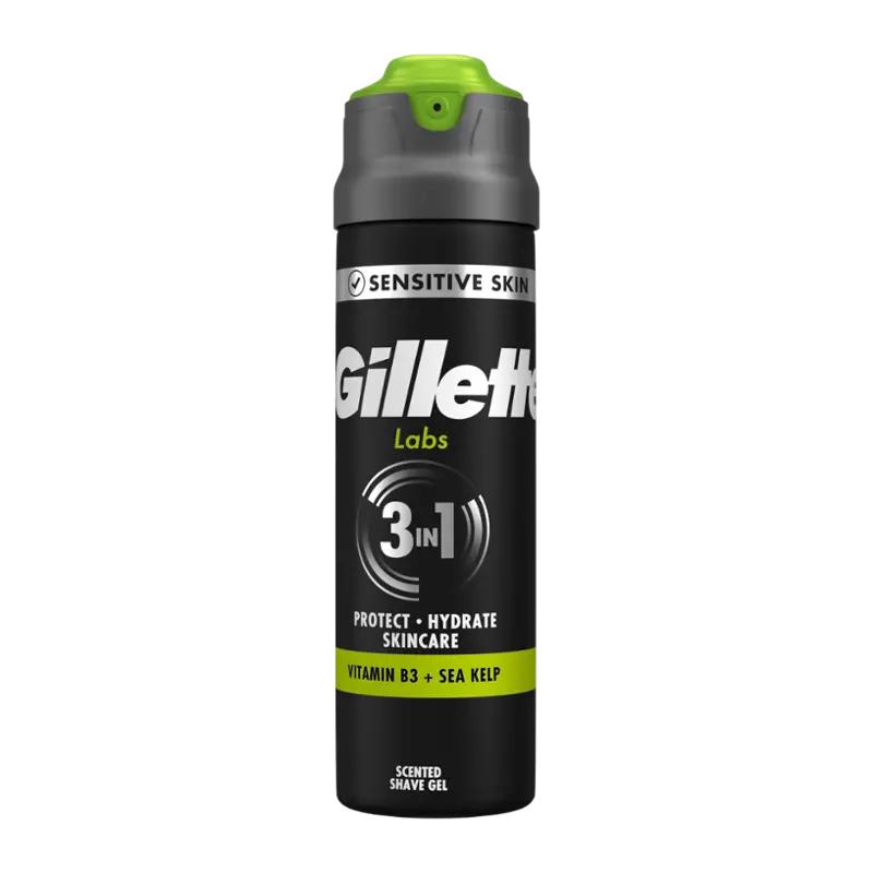 Gillette Gel na holení Labs 3v1, 198 ml