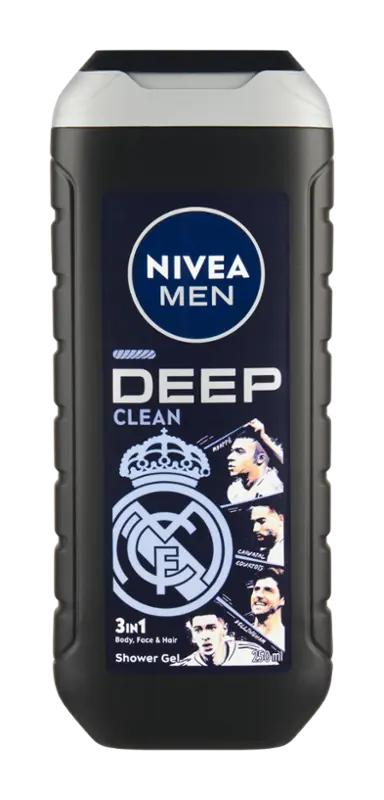 NIVEA Men Sprchový gel pro muže 3v1 Deep Clean, 250 ml