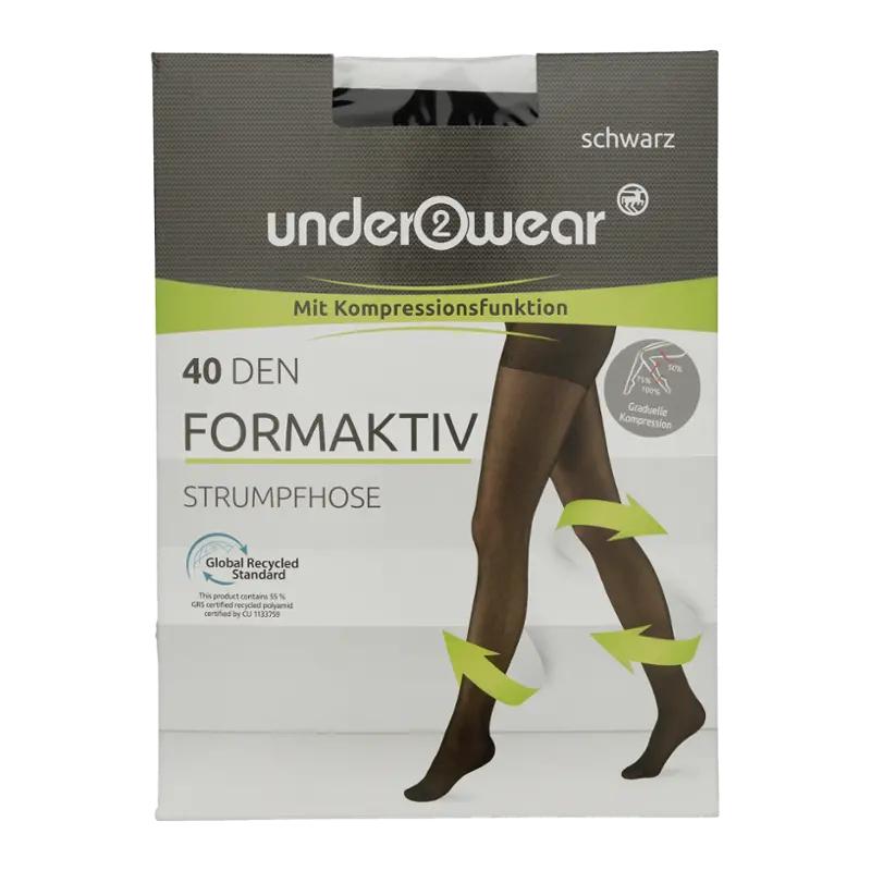 under2wear Punčochové kalhoty černé 40 DEN, 1 ks