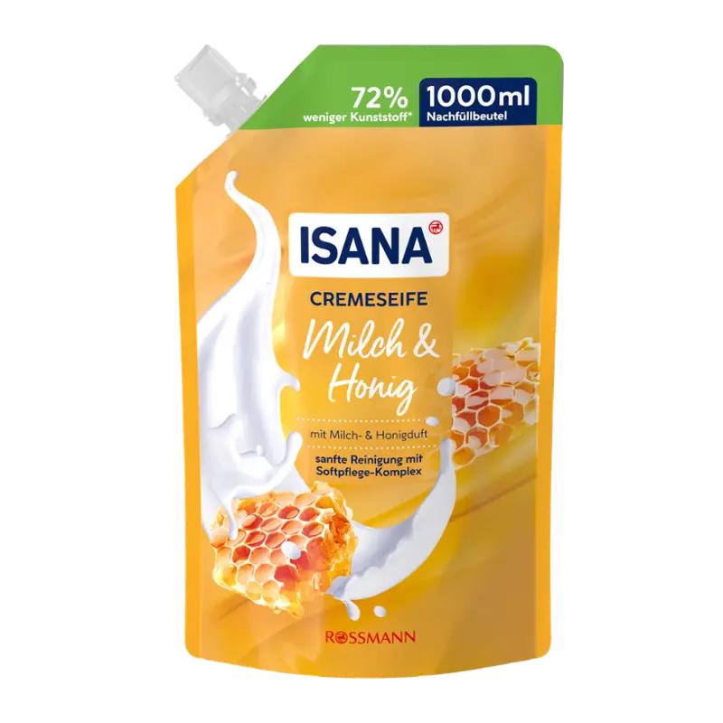 ISANA Krémové tekuté mýdlo Mléko & med náhradní náplň, 
34.90 Kč