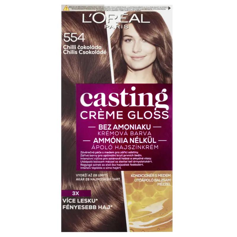 L'Oréal Barva na vlasy Casting Crème Gloss chilli čokoláda 554, 1 ks