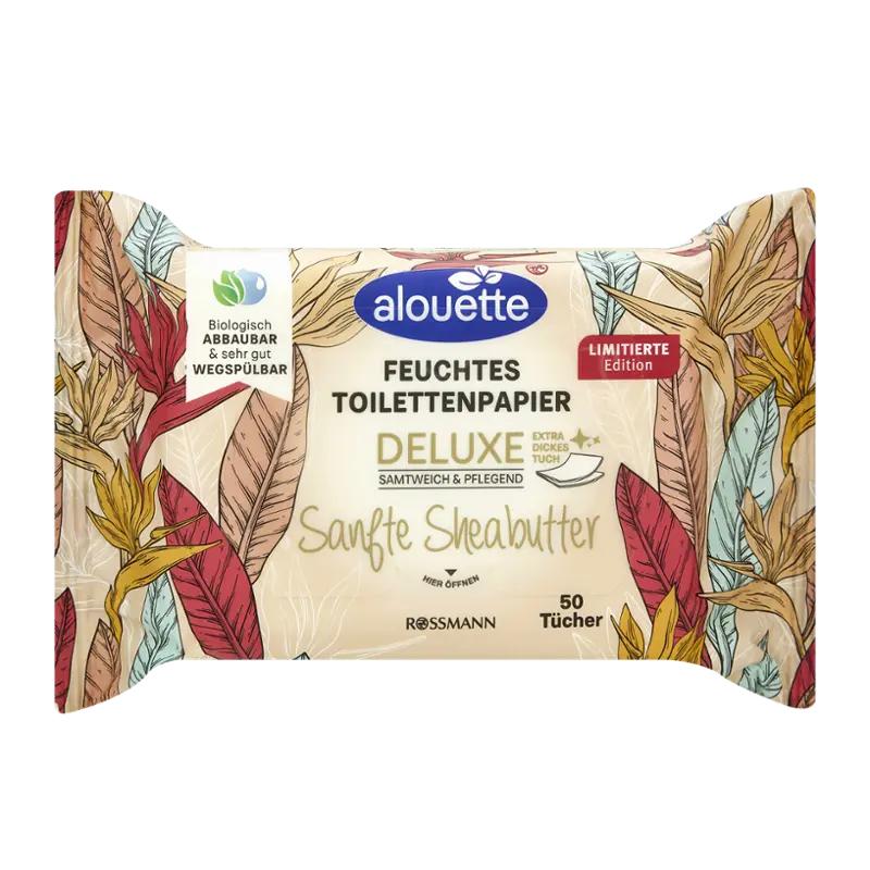 alouette Vlhčený toaletní papír bambucké máslo Deluxe, 50 ks