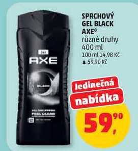 SPRCHOVÝ GEL BLACK AXE různé druhy, 400 ml  