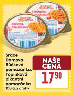 Srdce Domova Bůčková pomazánka, Topinková pikantní pomazánka 100 g