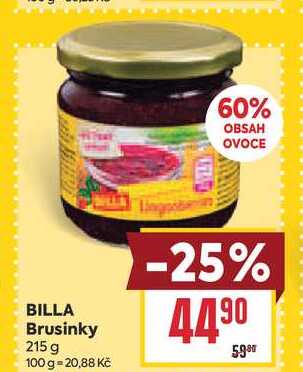 BILLA Brusinky 215 g