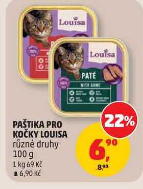 PAŠTIKA PRO KOČKY LOUISA různé druhy, 100 g 