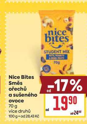 Nice Bites Směs ořechů a sušeného ovoce 70 g