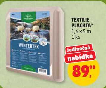TEXTILIE PLACHTA 1,6 x 5 m, 1 ks