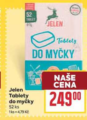 Jelen Tablety do myčky 52 ks