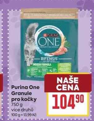 Purina One granule pro kočky 750 g 