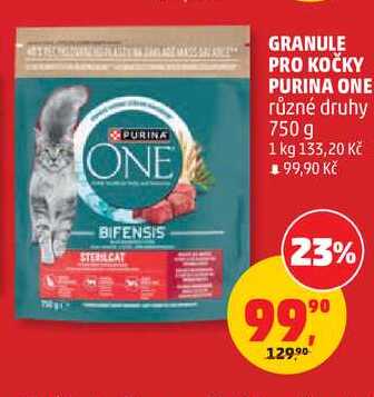 GRANULE PRO KOČKY PURINA ONE různé druhy, 750 g