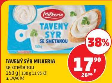 TAVENÝ SÝR MILKERIA se smetanou, 150 g