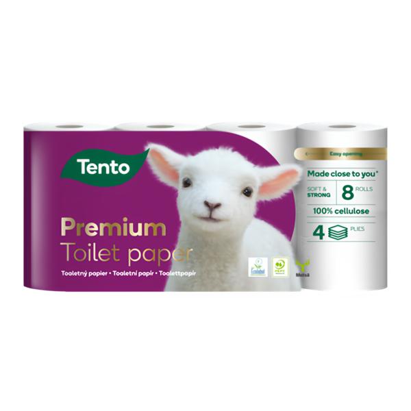 Tento Toaletní Papír Premium Gold 4vrstvý, 8 rolí
