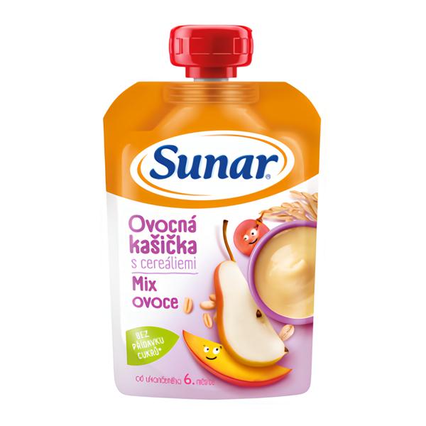 Sunar Kapsička ovocná kašička mix ovoce a ovesné vločky