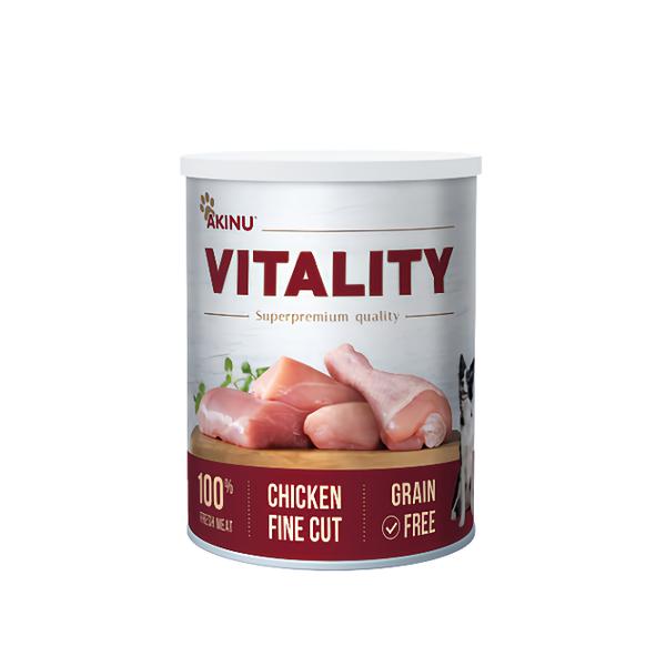 Akinu VITALITY Kuře jemně krájené pro psy