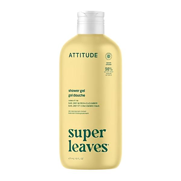 Attitude Super leaves Sprchový gel - Earl Grey a okurka